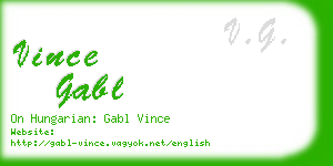 vince gabl business card